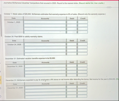 \ table [ [ Ortt , Accounts,Duant,Cruct ] , [