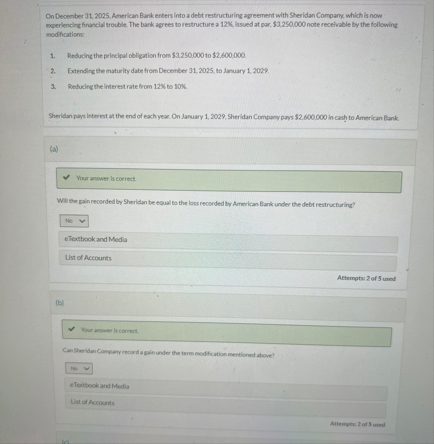 On December 3 1 , 2 0 2 5 , American Bank enters