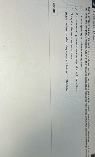 5 2 Multiple Choice 2 . 5 pointsIncrease spending