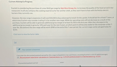 Current Ahempt in Progress Scarlett in comidering