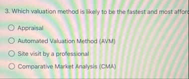 Which valuation method is likely to be the