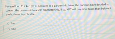 Korean Fried Chicken ( KFC ) operates as a