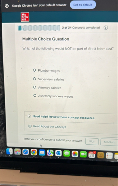 Google Chrome isn't your default browser Mc crew