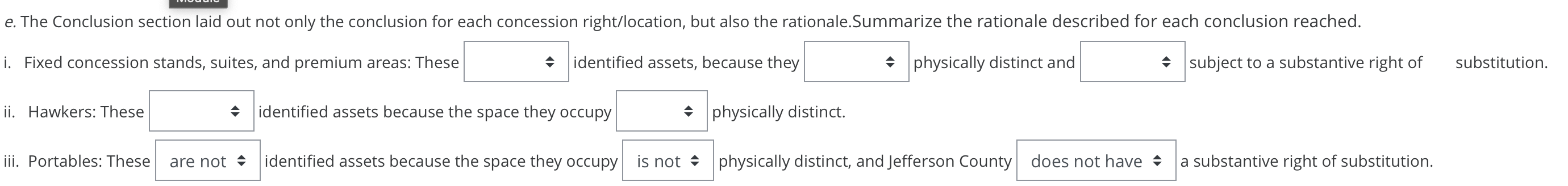 e . The Conclusion section laid out not only the