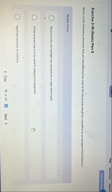 Exercise 2 - 1 6 ( Static ) Part 5 Which of the