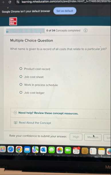 Google Chrome isn't your default browser Mc .