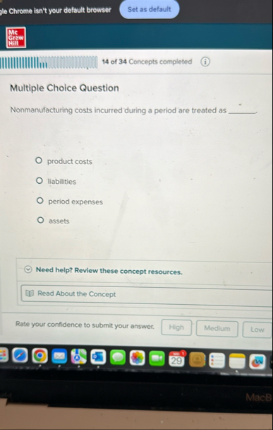 Je Chrome isn't your default browser Mc Grow Hill