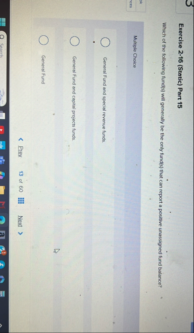 Exercise 2 - 1 6 ( Static ) Part 1 5 Which of the