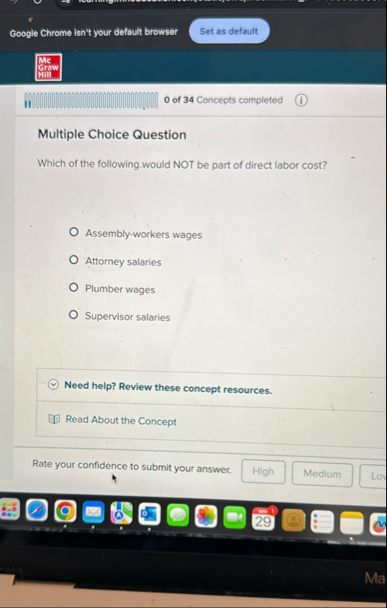 Google Chrome isn't your default browser Mc Grow