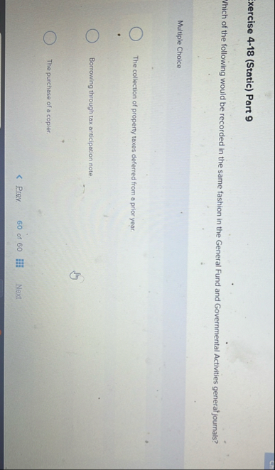 xercise 4 - 1 8 ( Static ) Part 9 Which of the