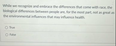 While we recognize and embrace the differences