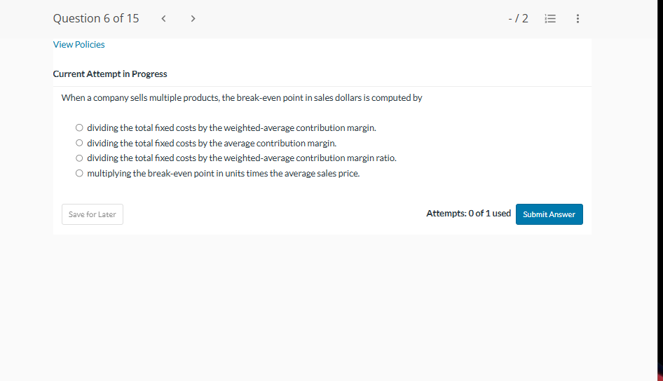 Current Attempt in Progress When a company sells