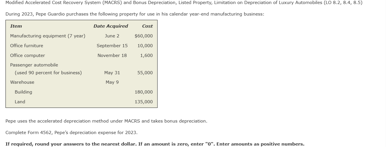 Fill Form 4 5 6 2 Modified Accelerated Cost