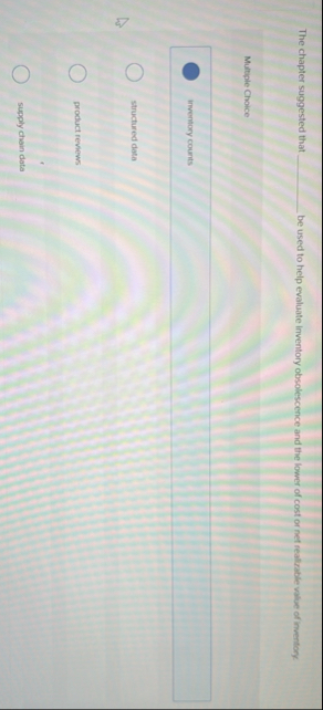 The chapter suggested that be used to help