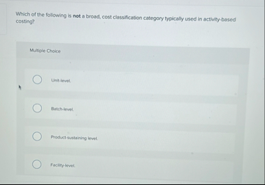 Which of the following is not a broad, cost