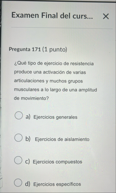 Examen Final del curs... Pregunta 1 7 1 ( 1 punto