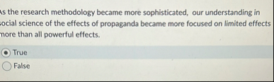 As the research methodology became more