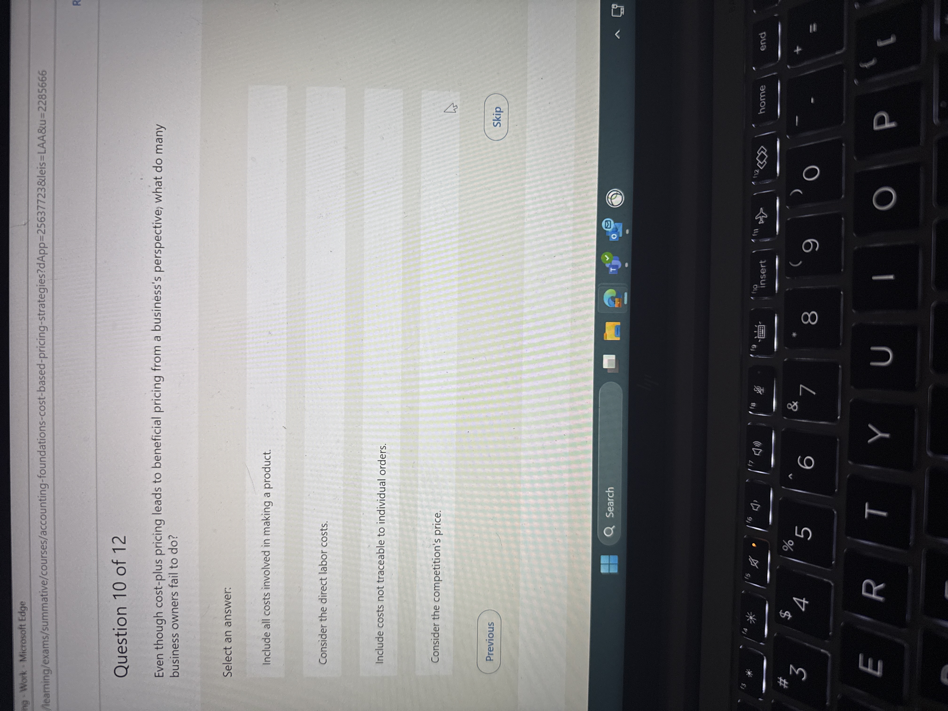 Question 1 0 of 1 2 Even though cost - plus