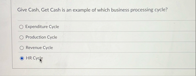 Give Cash, Get Cash is an example of which
