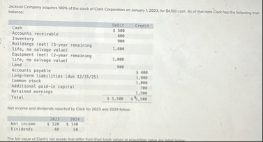 Balance: \ table [ [ Cash , Debit,Credit ] , [ ,