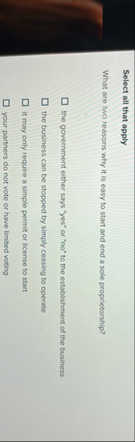 Select all that apply What are two reasons why it