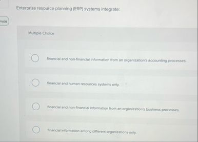 Enterprise resource planning ( ERP ) systems
