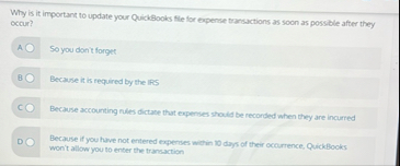 Why is it important to update your QuickBooks fle