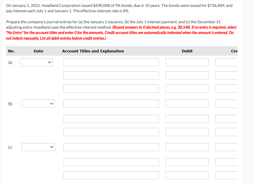 On January 1 , 2 0 2 5 , Headland Corporation