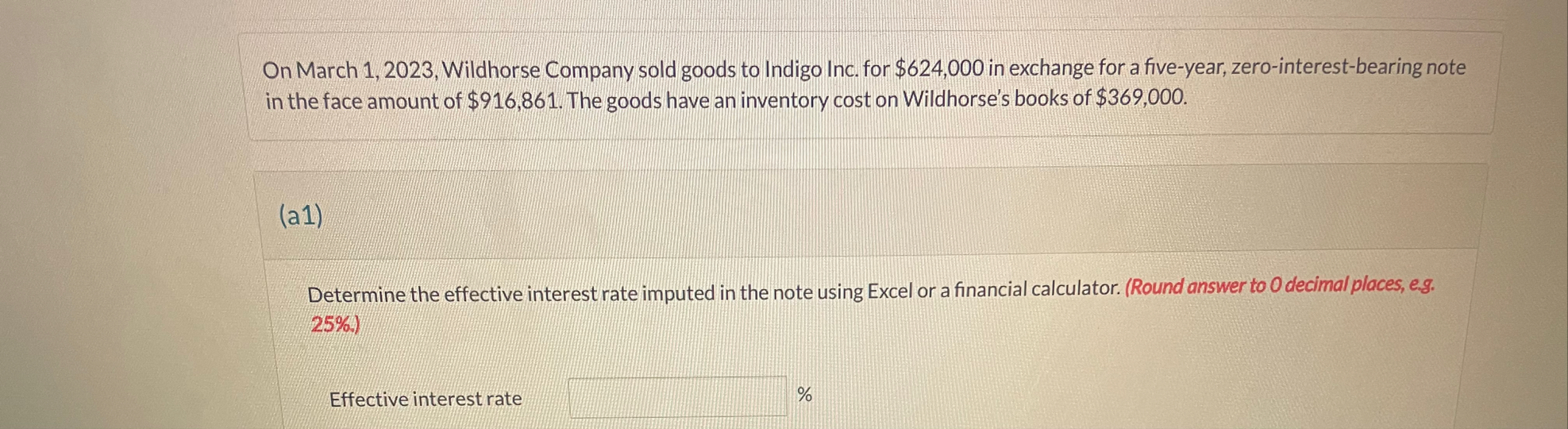 On March 1 , 2 0 2 3 , Wildhorse Company sold