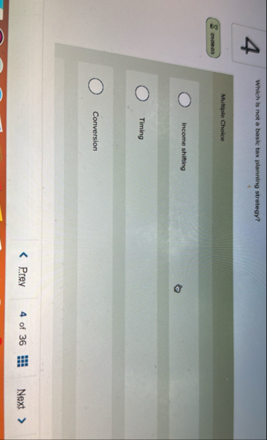 4 Which is not a bosic tox planning strategy?