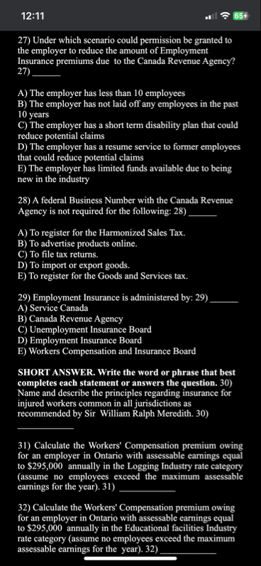 1 2 : 1 1 6 5 4 Under which scenario could