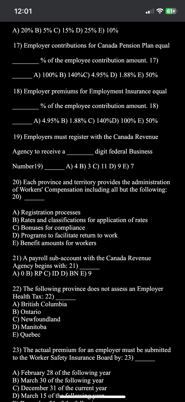 A ) \ ( 2 0 \ % \ ) B ) \ ( 5 \ % \ ) C ) \ ( 1 5