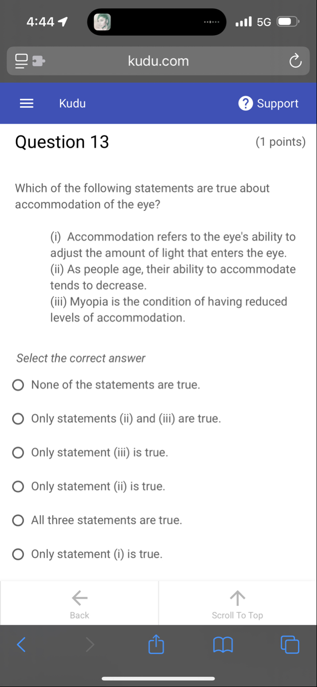 4 : 4 4 . II 5 G kudu.com Kudu Support Question 1