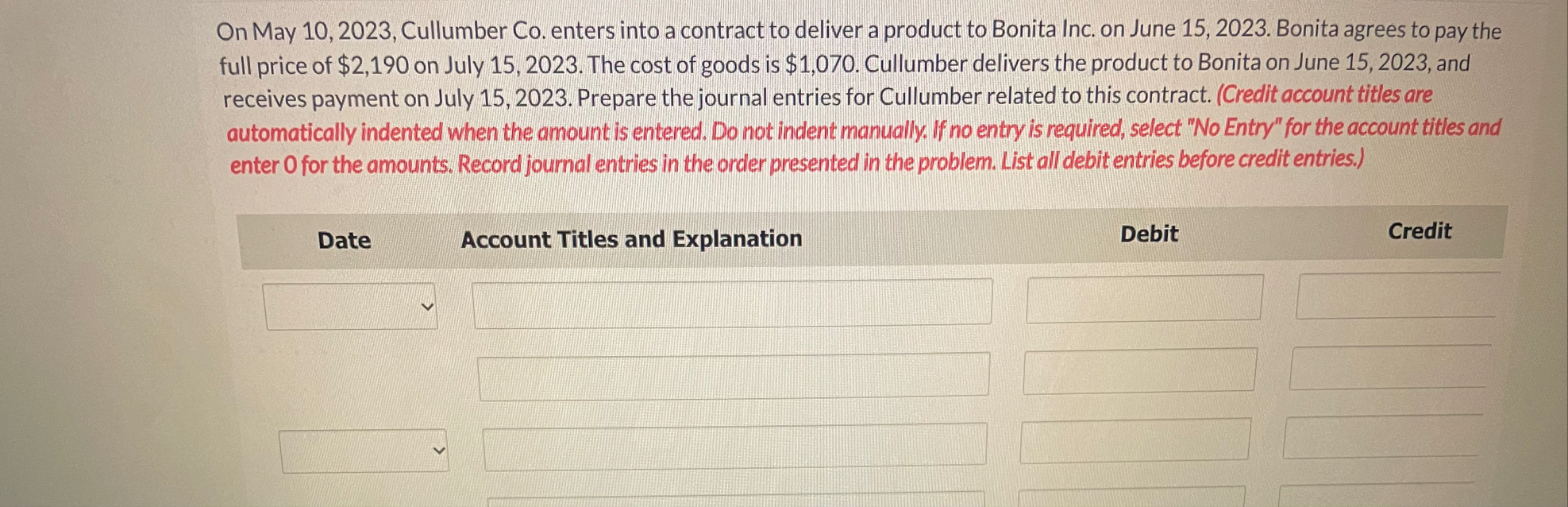 On May 1 0 , 2 0 2 3 , Cullumber Co . enters into
