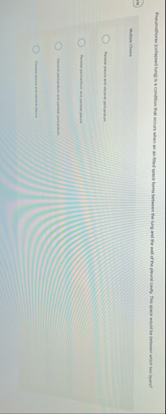 Preumothorax ( coliapsed lung ) is a condition