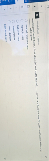 1 2 Multiple Choice 1 . 5 points Assuming