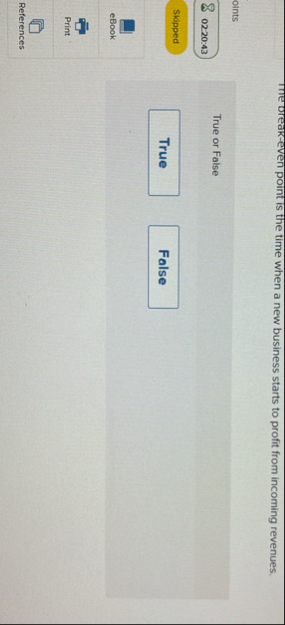 The Dreak - even point is the time when a new