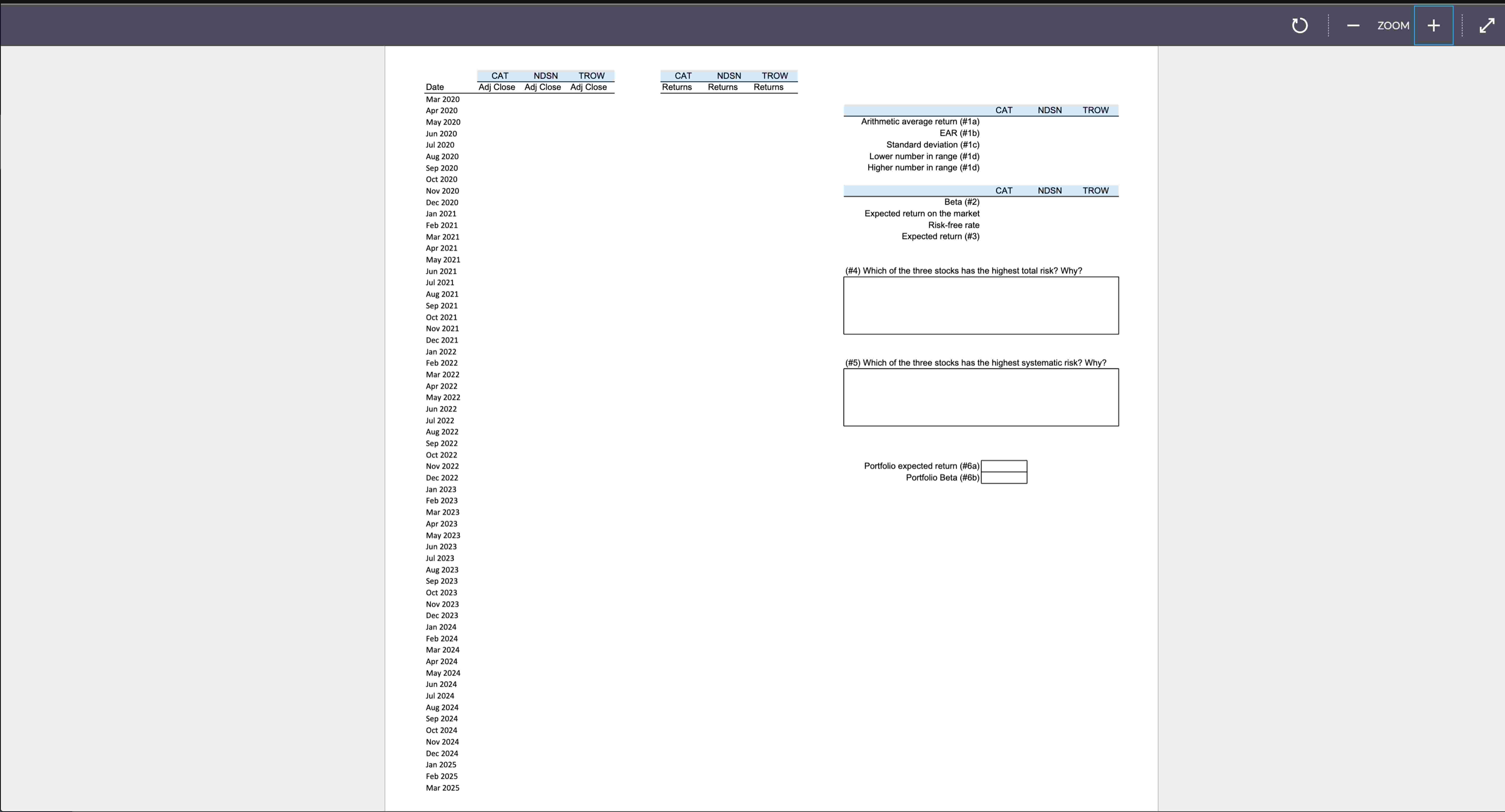 Class Project In this exercise, we will apply