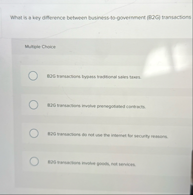 What is a key difference between business - to -