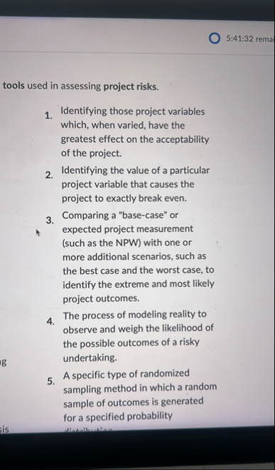 5 : 4 1 : 3 2 rema tools used in assessing