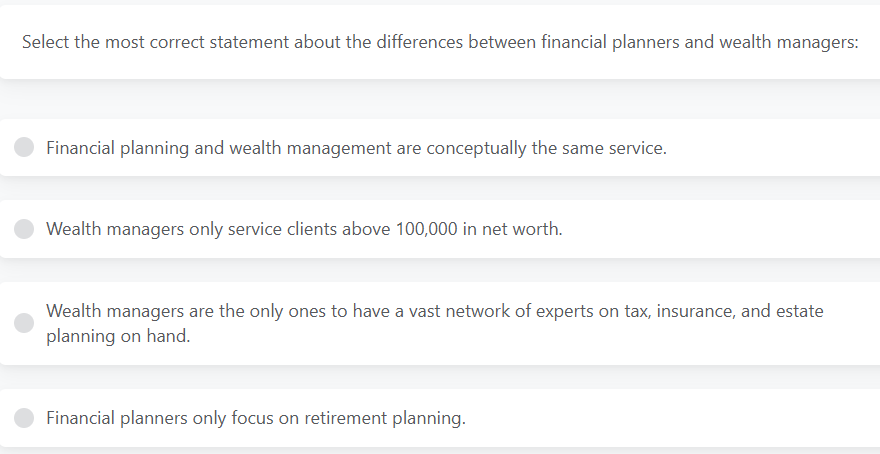 Select the most correct statement about the