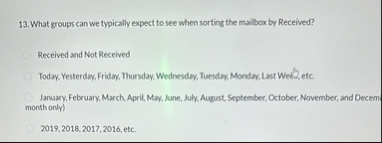 What groups can we typically expect to see when