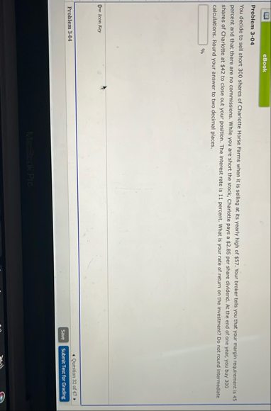 eBook Problem 3 - 0 4 You decide to sell short 3