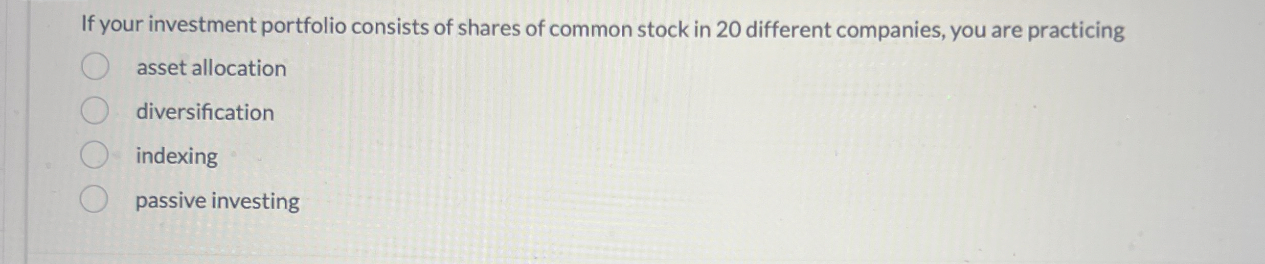 If your investment portfolio consists of shares