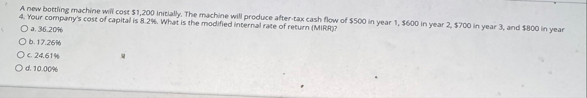 A new bottling machine will cost $ 1 , 2 0 0