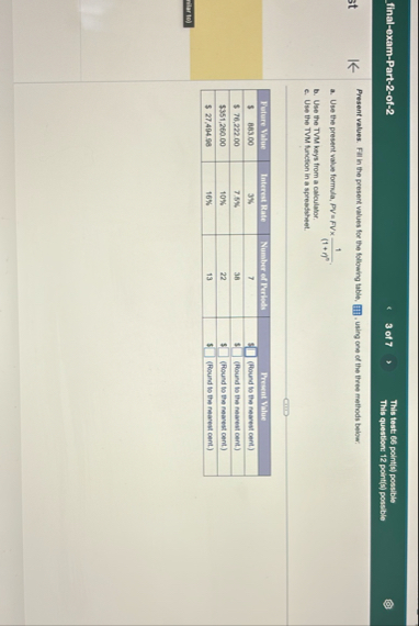 final - exam - Part - 2 - of - 2 3 of 7 This test