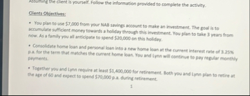 Please inclue whether the objectives are short,