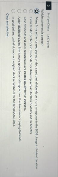 2 Multiple Choice 1 . 6 6 7 points Which