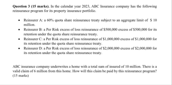Question 3 ( 1 5 marks ) . In the calendar year 2