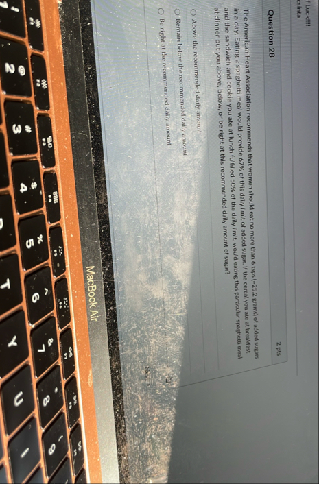 f Luck!!!! esinta 2 pts Question 2 8 The American